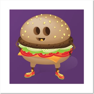 Happy Hamburger Posters and Art